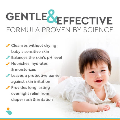 3-in-1 Diaper Care Cleansing Barrier Cream - Value Size (24 oz)