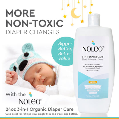 3-in-1 Diaper Care Cleansing Barrier Cream - Value Size (24 oz)
